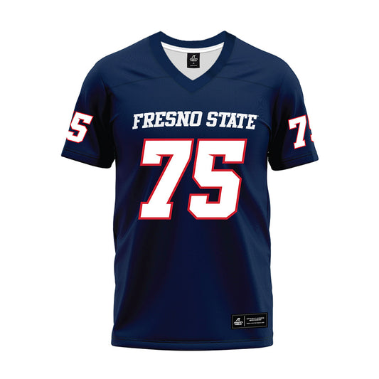 Fresno State - NCAA Football : Kyson Van Vugt - Navy Premium Football Jersey-0