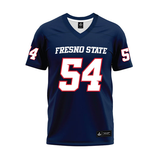 Fresno State - NCAA Football : Sione Noa - Navy Premium Football Jersey-0