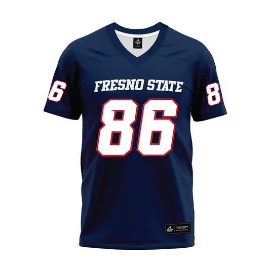 Fresno State - NCAA Football : Gavin Correia - Navy Premium Football Jersey-0