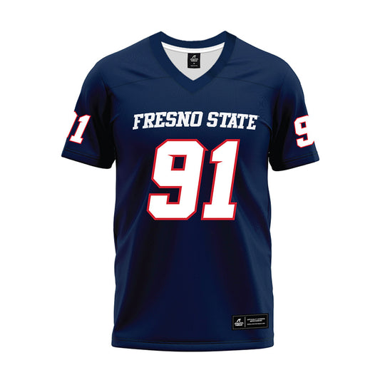 Fresno State - NCAA Football : Auckland Asiata - Navy Premium Football Jersey-0