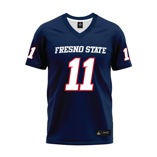 Fresno State - NCAA Football : Jayon Farrar - Navy Premium Football Jersey-0