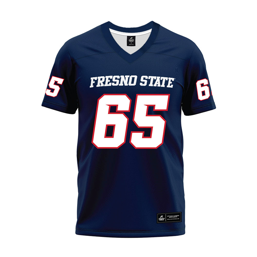 Fresno State - NCAA Football : Jonah Leaupepetele - Navy Premium Football Jersey-0