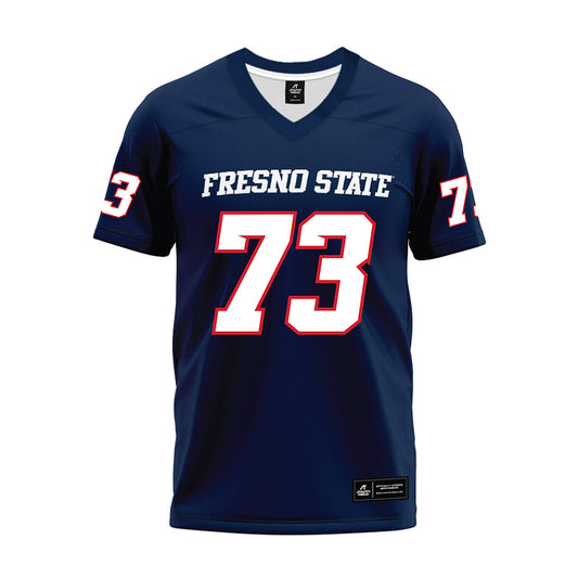 Fresno State - NCAA Football : Marsel Akins - Navy Premium Football Jersey