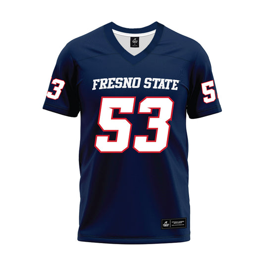 Fresno State - NCAA Football : Jack Baldi - Navy Premium Football Jersey-0