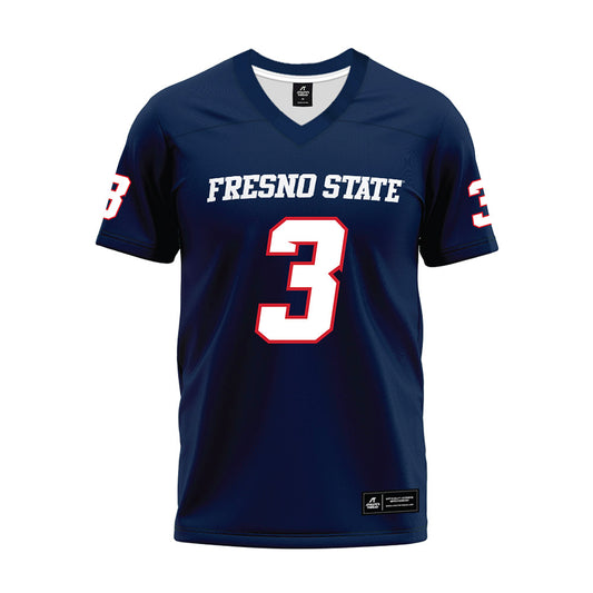 Fresno State - NCAA Football : Khristian Martin - Navy Premium Football Jersey-0