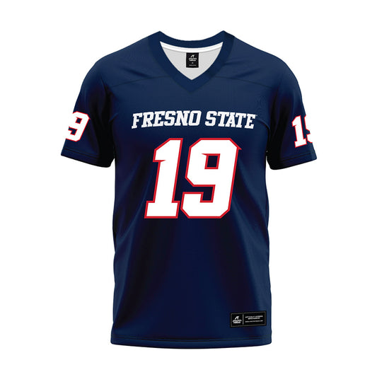 Fresno State - NCAA Football : Harold Duvall - Navy Premium Football Jersey-0