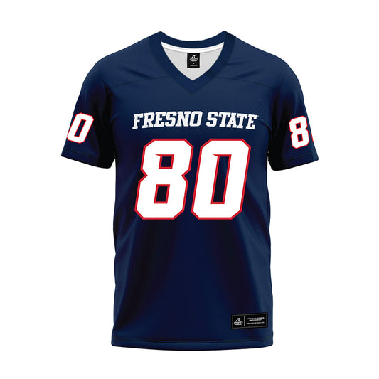 Fresno State - NCAA Football : Jaylen Garrison - Navy Premium Football Jersey-0