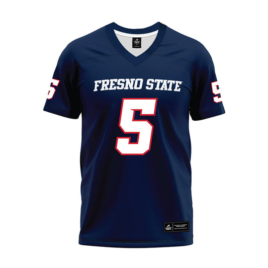 Fresno State - NCAA Football : Simeon Harris - Navy Premium Football Jersey-0