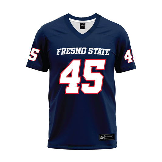 Fresno State - NCAA Football : Zephaniah Sesay - Navy Premium Football Jersey-0
