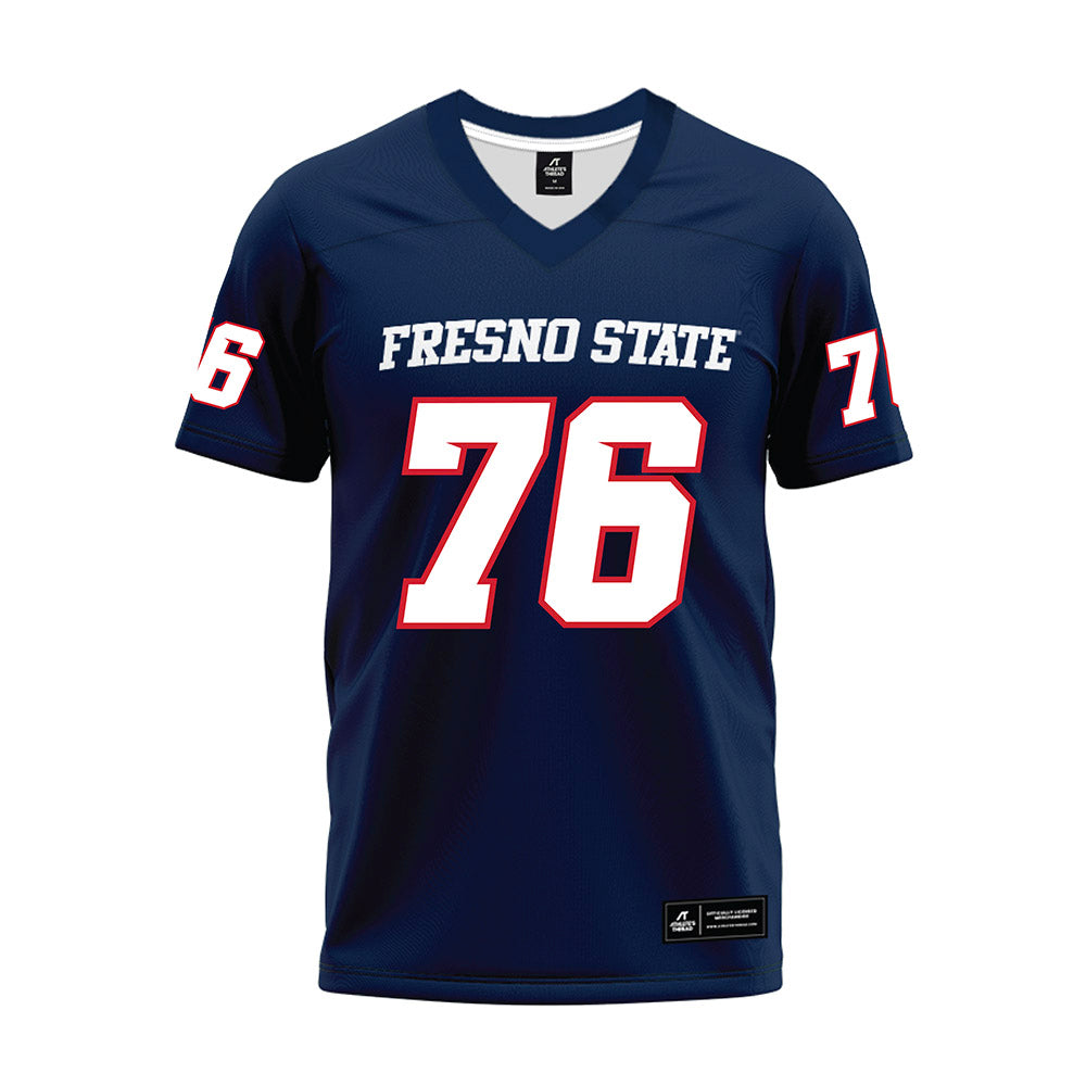 Fresno State - NCAA Football : Brayden Walton - Navy Premium Football Jersey-0