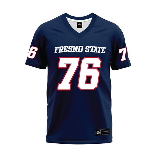 Fresno State - NCAA Football : Brayden Walton - Navy Premium Football Jersey-0