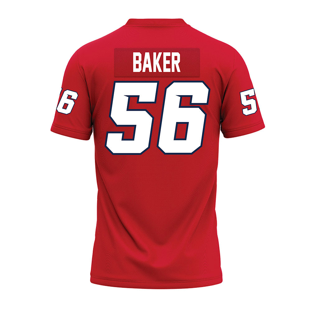 Fresno State - NCAA Football : Ben Baker - Red Premium Football Jersey-1