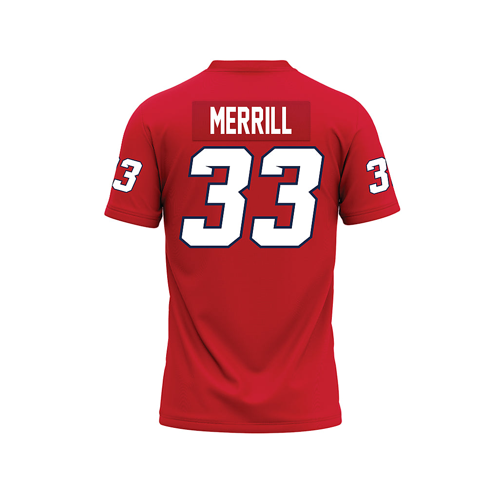Fresno State - NCAA Football : Maddox Merrill - Red Premium Football Jersey-1