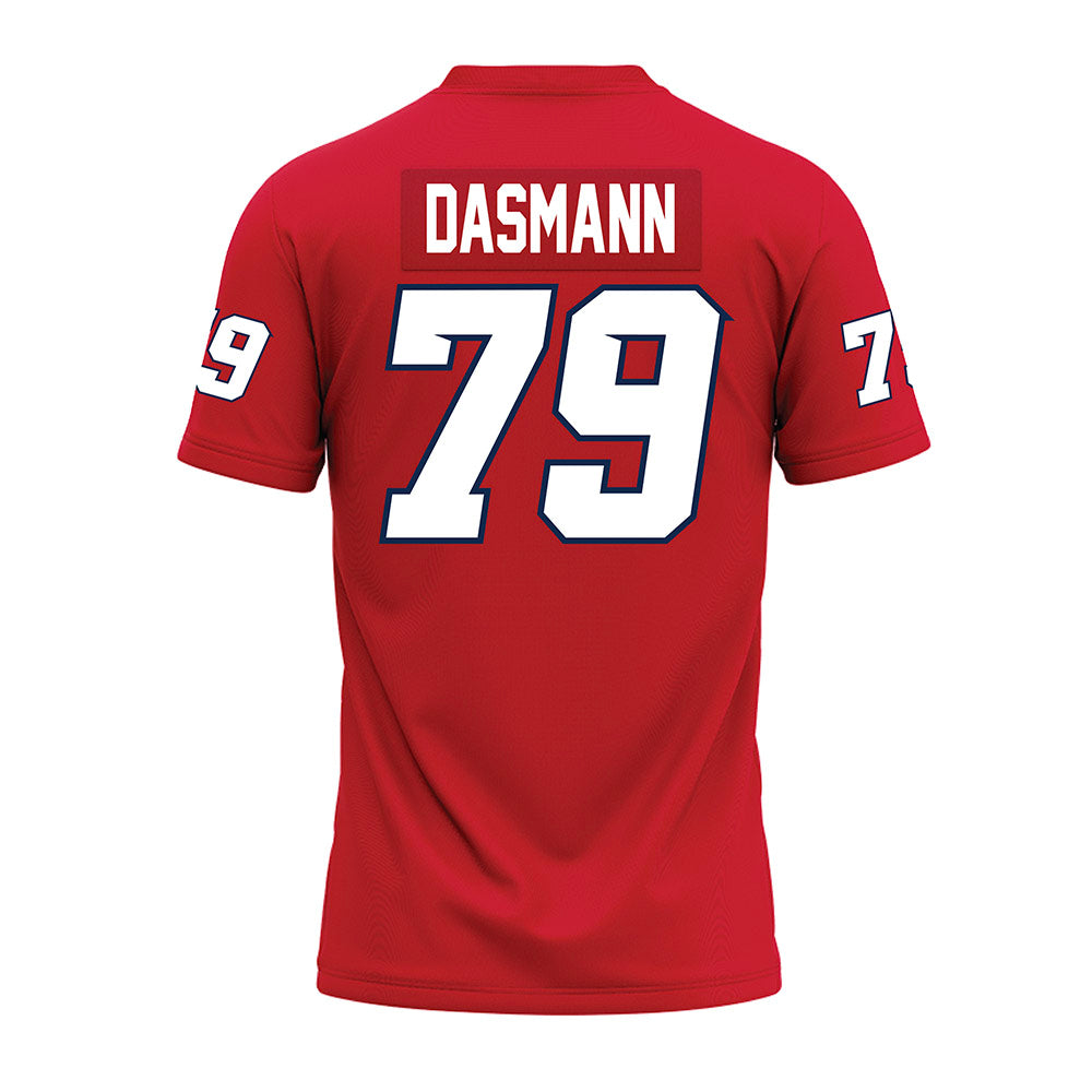 Fresno State - NCAA Football : Ethan Dasmann - Red Premium Football Jersey-1