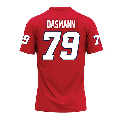 Fresno State - NCAA Football : Ethan Dasmann - Red Premium Football Jersey-1