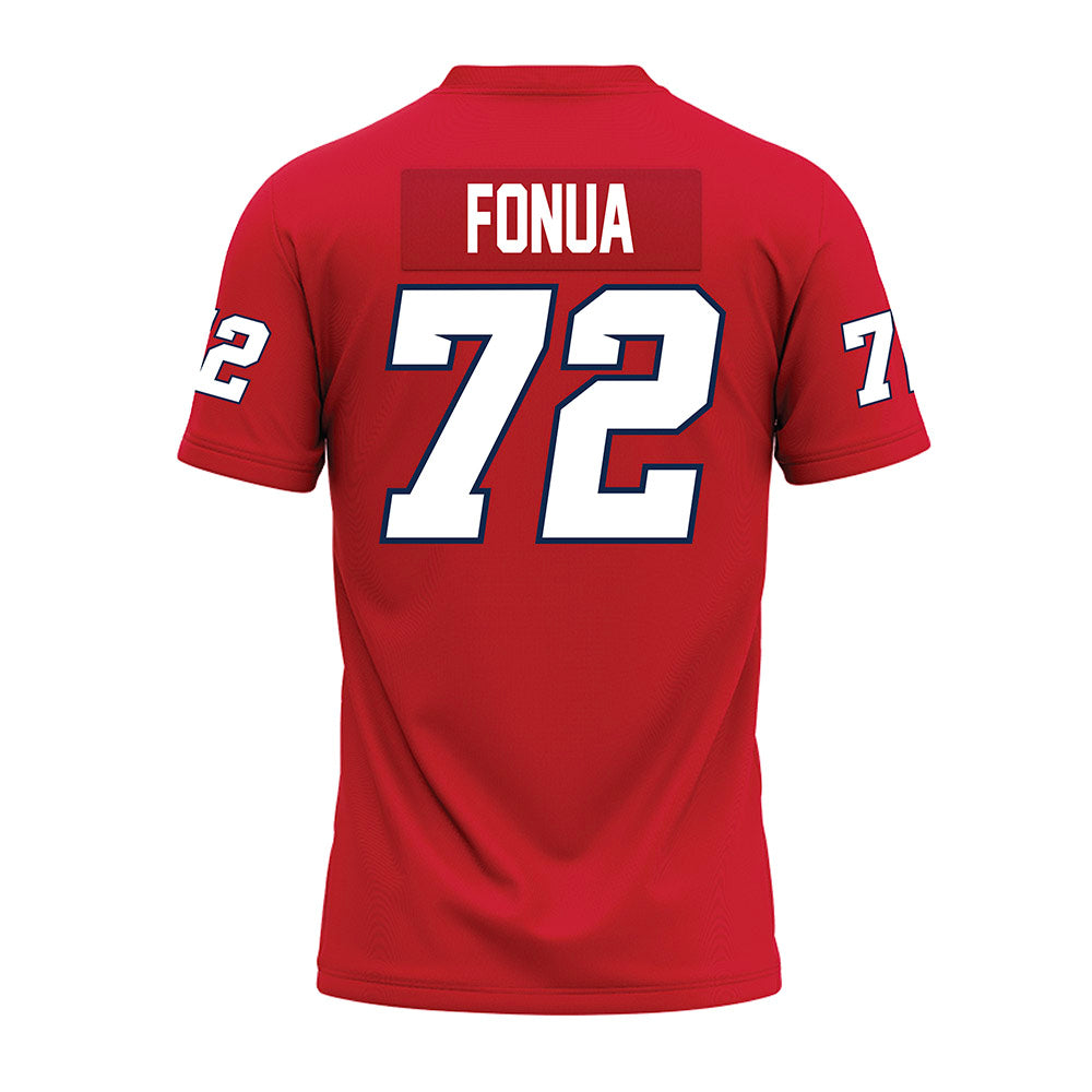Fresno State - NCAA Football : Edward Fonua - Red Premium Football Jersey
