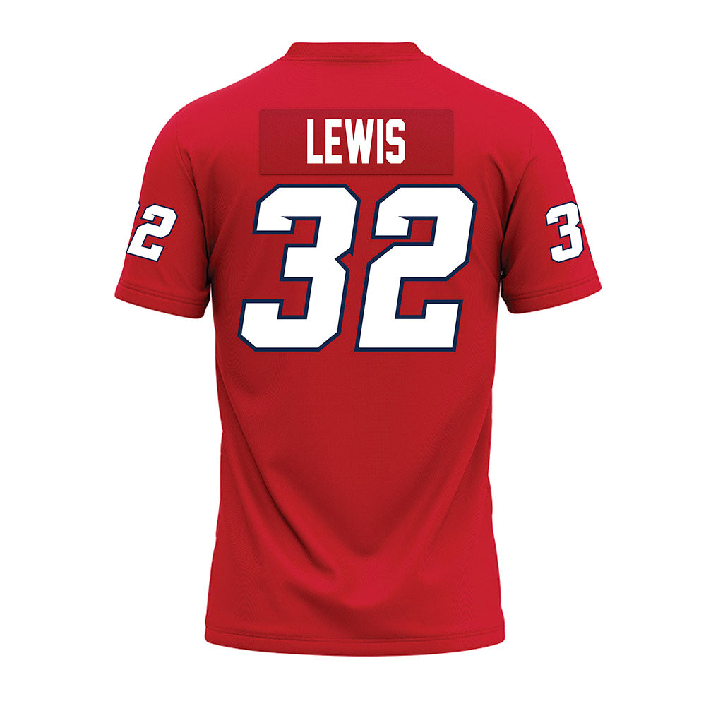 Fresno State - NCAA Football : Ryan Lewis - Red Premium Football Jersey-1