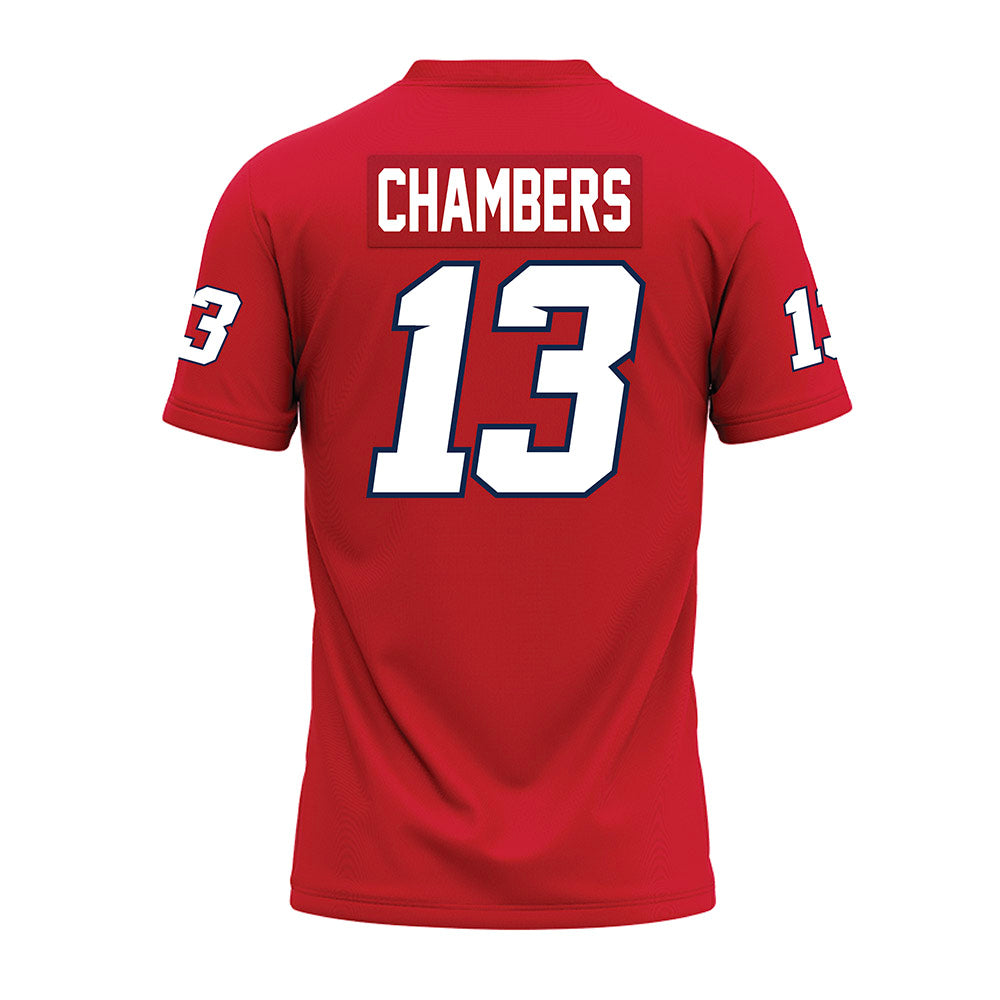 Fresno State - NCAA Football : Jacob Chambers - Red Premium Football Jersey-1