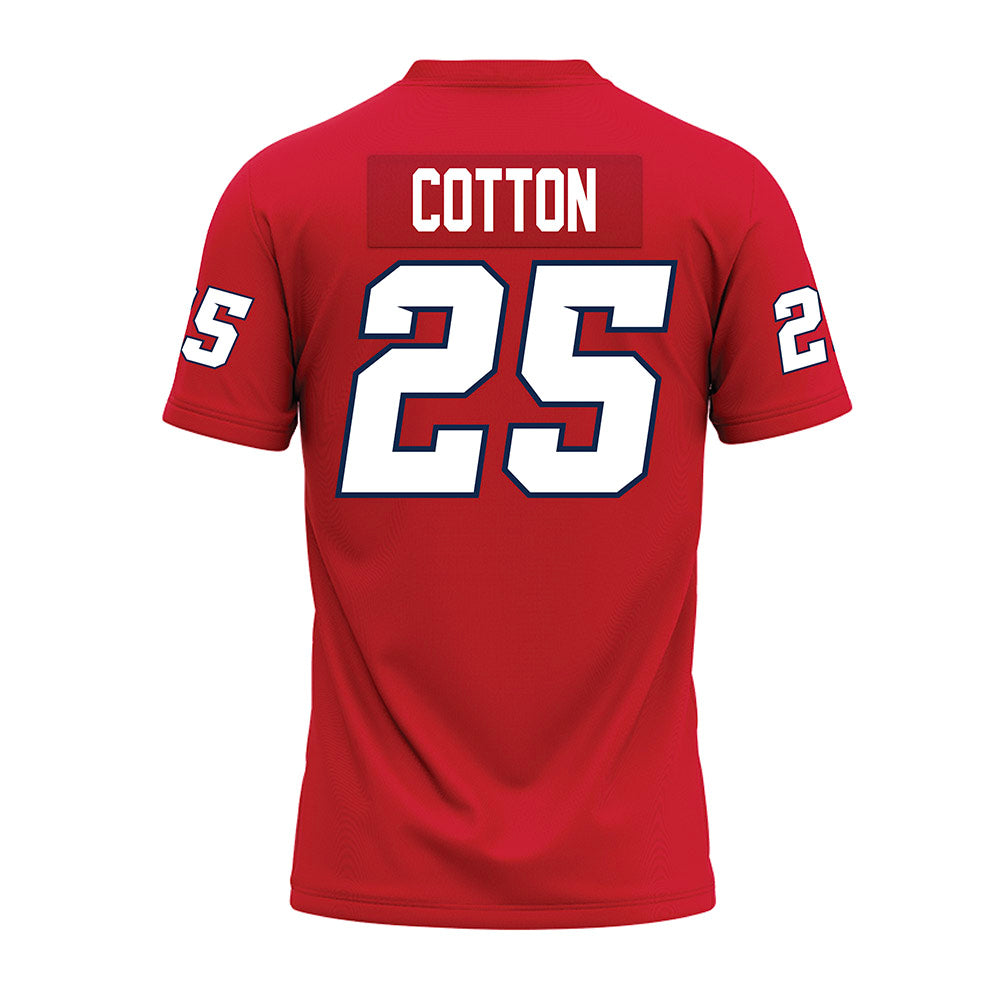 Fresno State - NCAA Football : Keynan Cotton - Red Premium Football Jersey-1