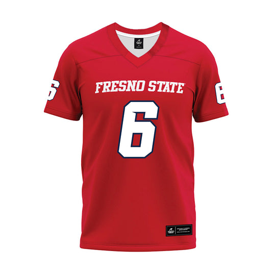 Fresno State - NCAA Football : Jahzon Jacks - Red Premium Football Jersey-0