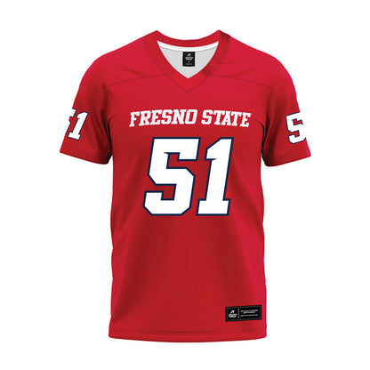 Fresno State - NCAA Football : Braylan Henderson - Red Premium Football Jersey-0