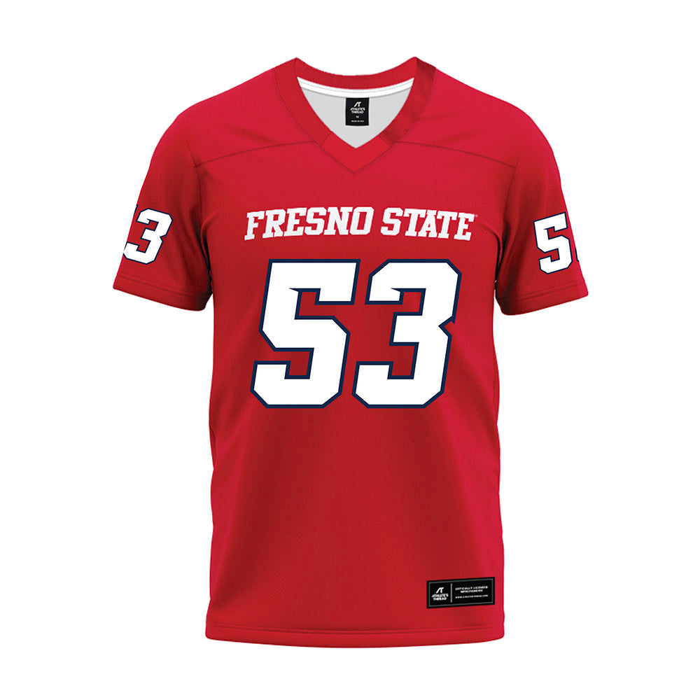 Fresno State - NCAA Football : Jack Baldi - Red Premium Football Jersey-0