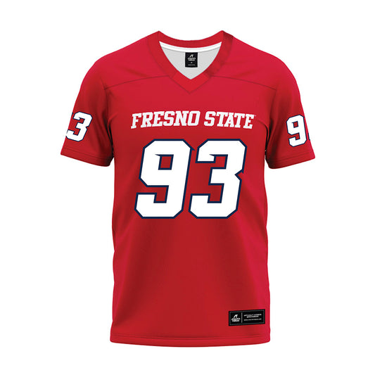 Fresno State - NCAA Football : Bryson Harrington - Red Premium Football Jersey-0