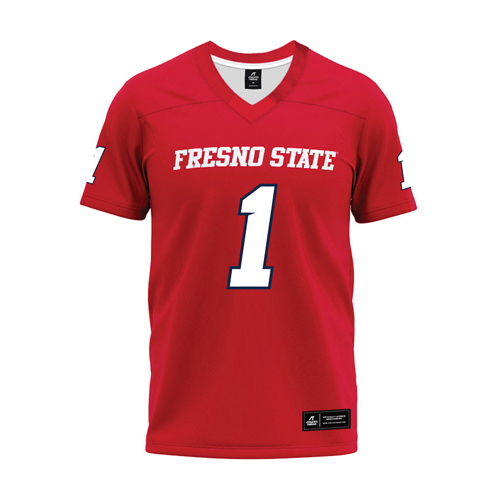 Fresno State - NCAA Football : Jahlil McClain - Red Premium Football Jersey-0