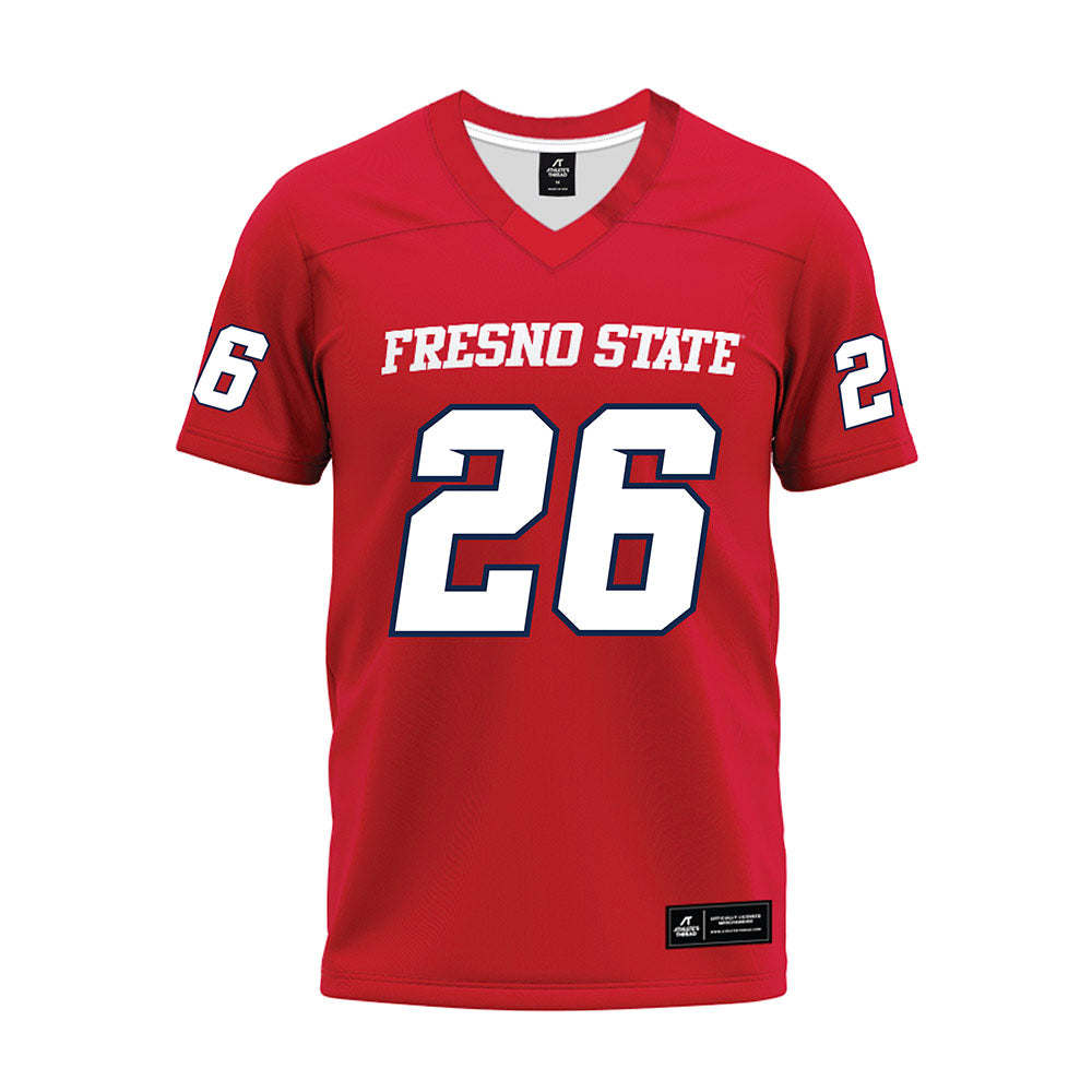 Fresno State - NCAA Football : Isaiah Dillon - Red Premium Football Jersey-0