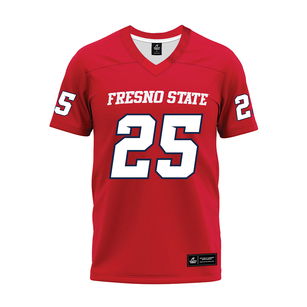 Fresno State - NCAA Football : Keynan Cotton - Red Premium Football Jersey-0
