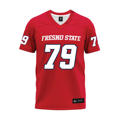 Fresno State - NCAA Football : Ethan Dasmann - Red Premium Football Jersey-0