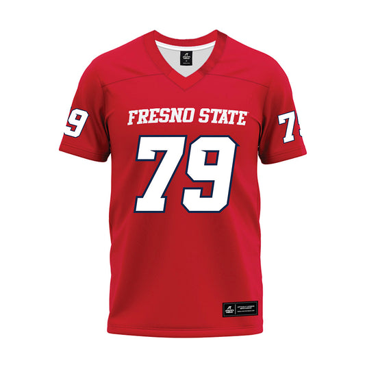 Fresno State - NCAA Football : Ethan Dasmann - Red Premium Football Jersey-0