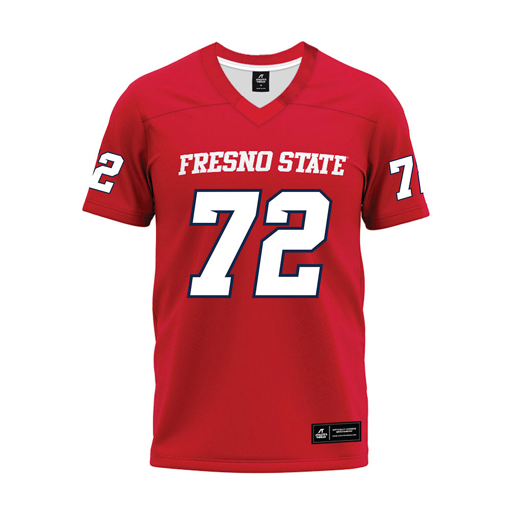 Fresno State - NCAA Football : Edward Fonua - Red Premium Football Jersey