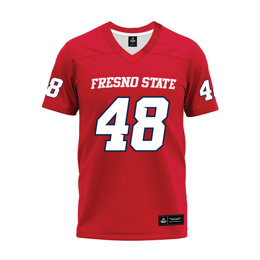 Fresno State - NCAA Football : Niko Baumgartner - Red Premium Football Jersey-0