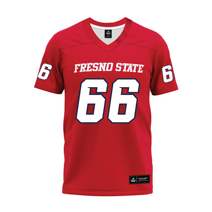 Fresno State - NCAA Football : Gino Quinones - Red Premium Football Jersey-0
