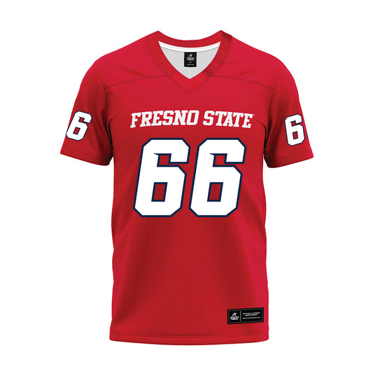 Fresno State - NCAA Football : Gino Quinones - Red Premium Football Jersey-0