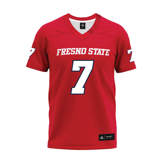 Fresno State - NCAA Football : Jayden Mandal - Red Premium Football Jersey-0