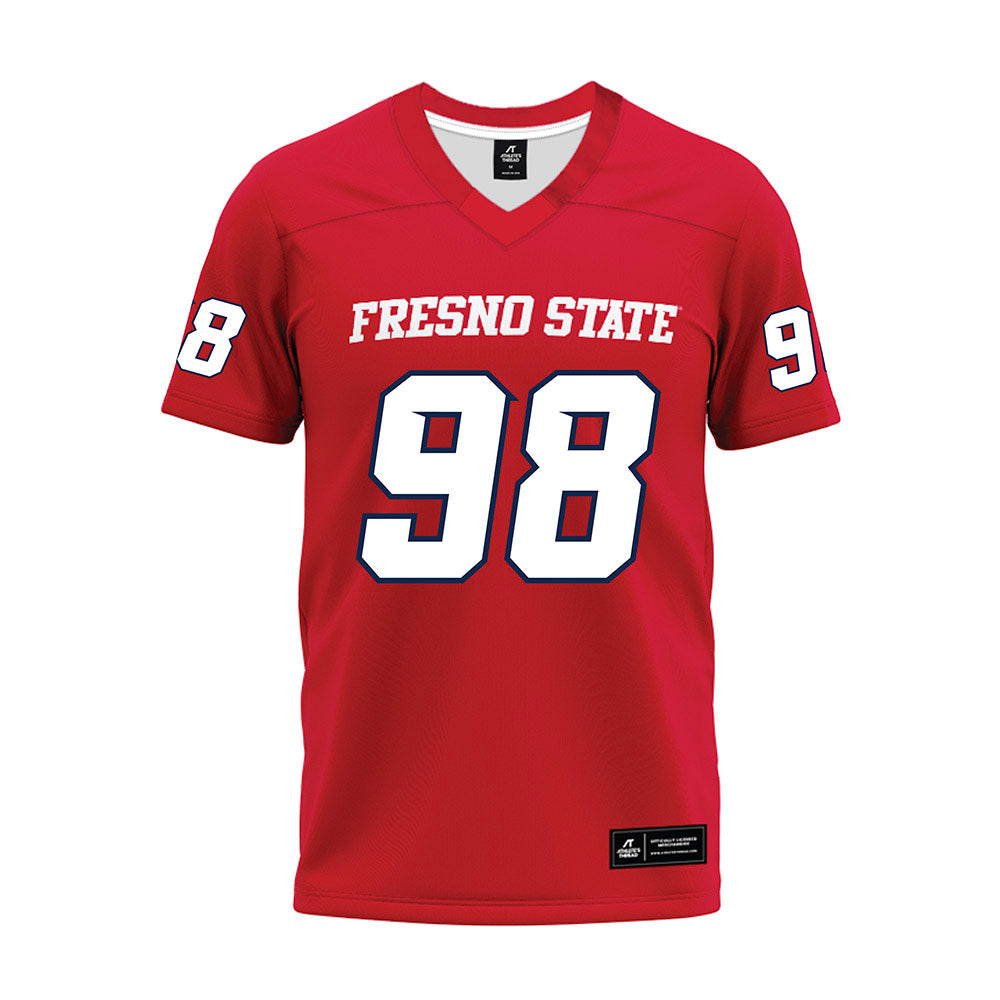 Fresno State - NCAA Football : Steven Scott III - Red Premium Football Jersey-0