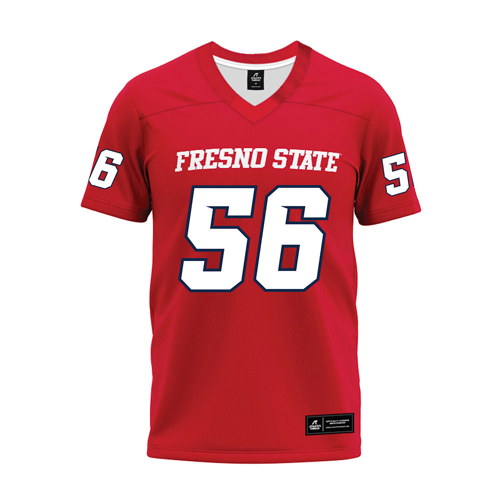 Fresno State - NCAA Football : Ben Baker - Red Premium Football Jersey-0