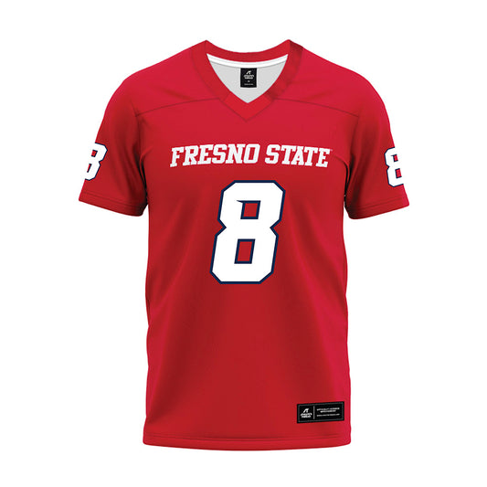 Fresno State - NCAA Football : Martin Owusu - Red Premium Football Jersey-0