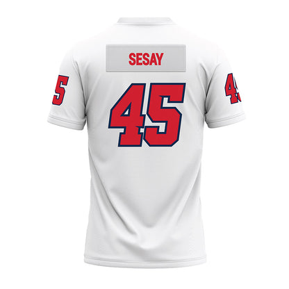 Fresno State - NCAA Football : Zephaniah Sesay - White Premium Football Jersey-1
