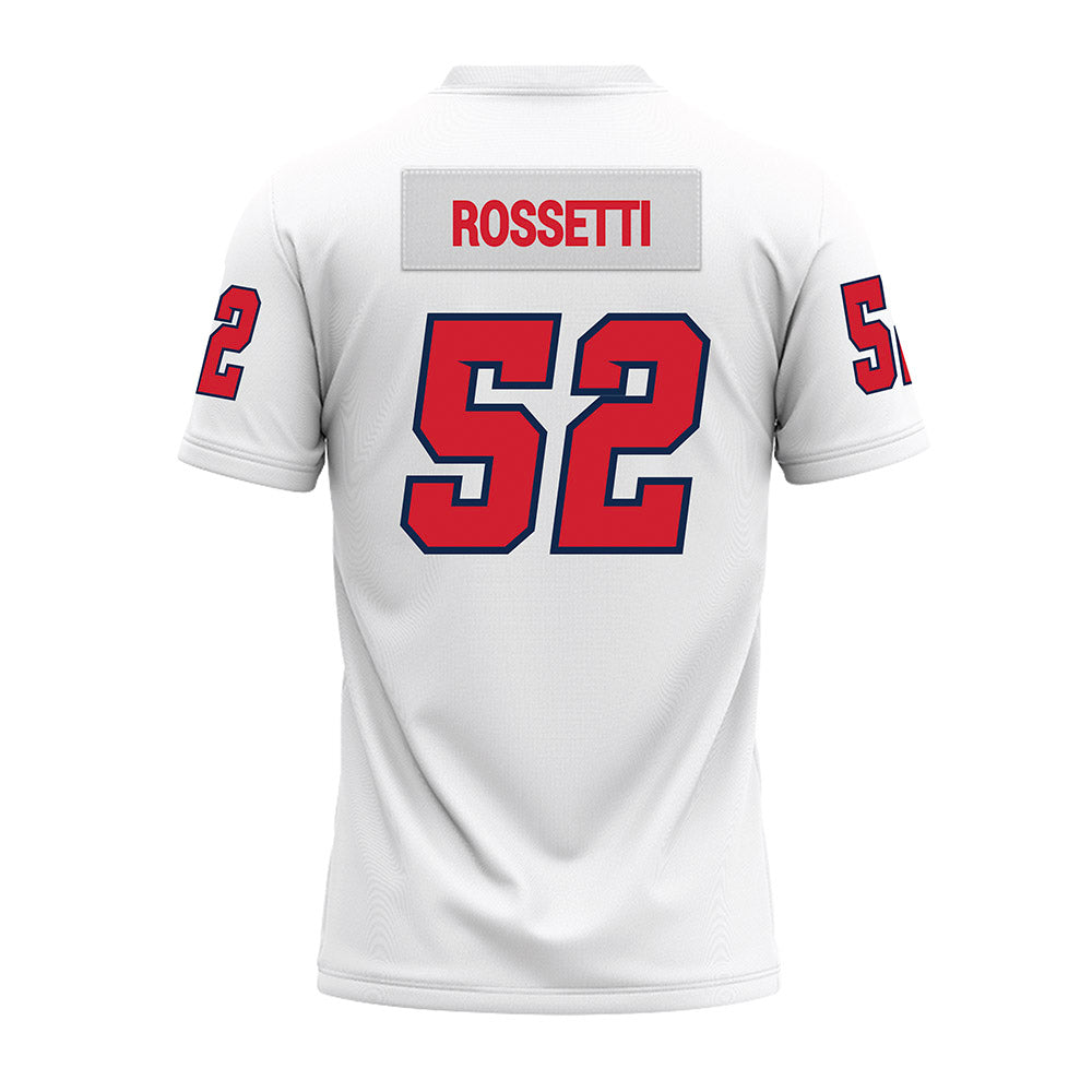 Fresno State - NCAA Football : Ethan Rossetti - White Premium Football Jersey-1