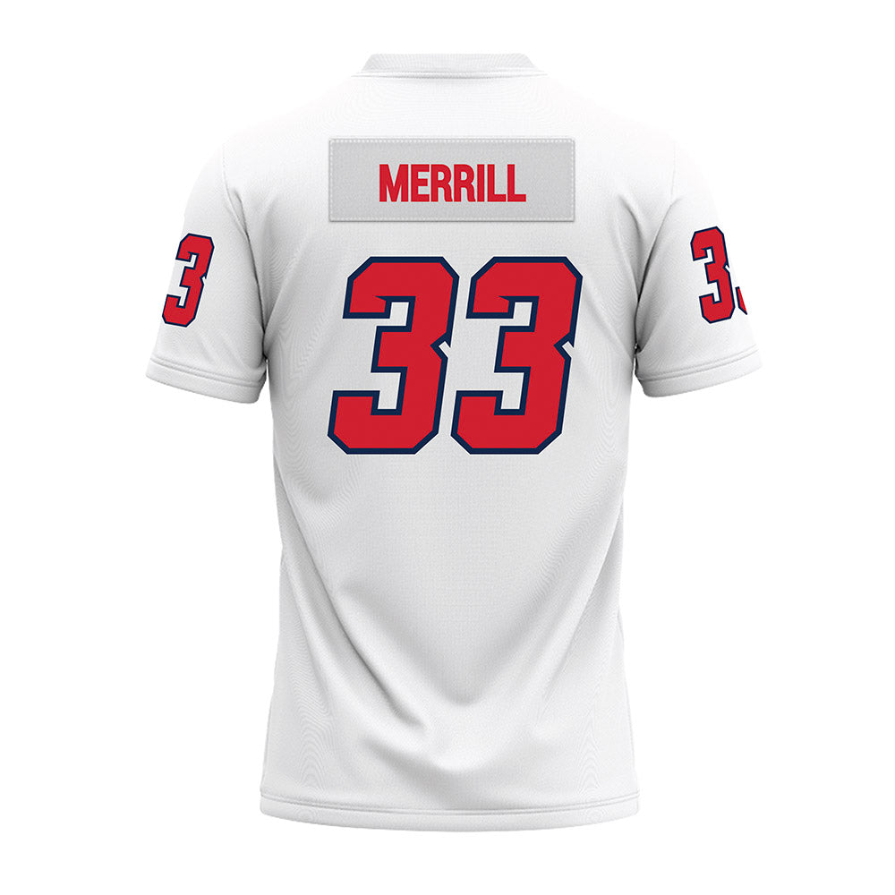 Fresno State - NCAA Football : Maddox Merrill - White Premium Football Jersey-1