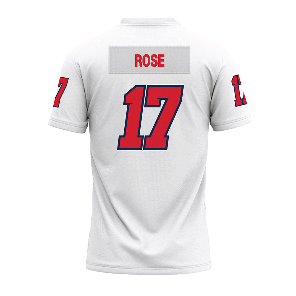 Fresno State - NCAA Football : Deagan Rose - White Premium Football Jersey-1
