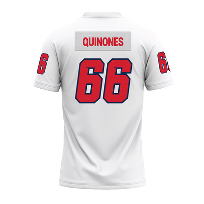 Fresno State - NCAA Football : Gino Quinones - White Premium Football Jersey-1