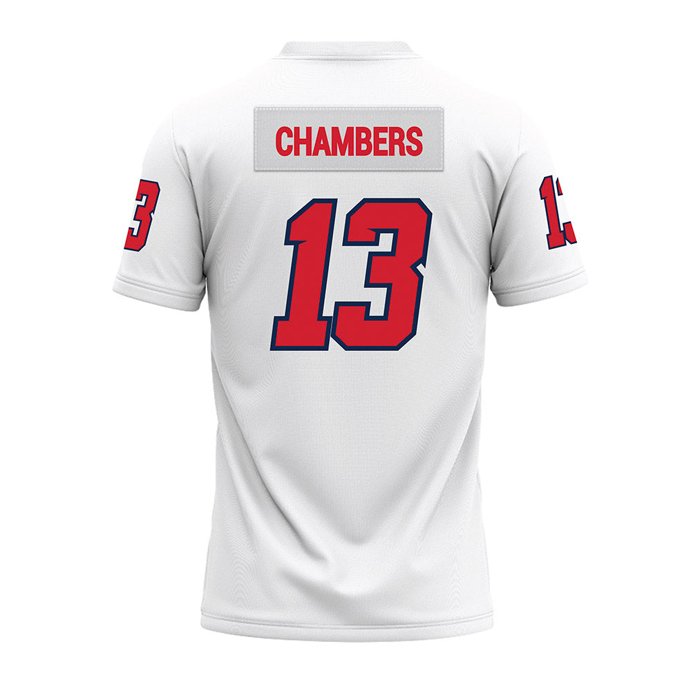 Fresno State - NCAA Football : Jacob Chambers - White Premium Football Jersey-1