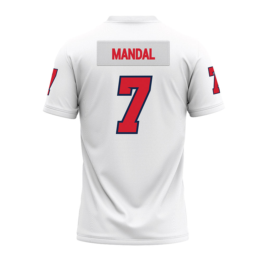 Fresno State - NCAA Football : Jayden Mandal - White Premium Football Jersey-1