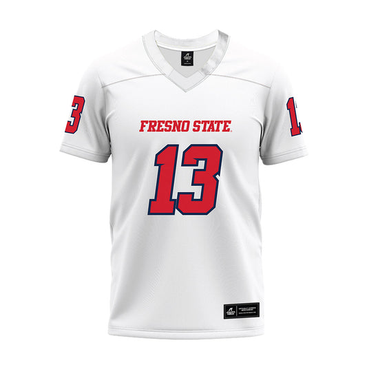 Fresno State - NCAA Football : Jacob Chambers - White Premium Football Jersey-0