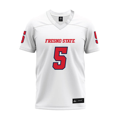 Fresno State - NCAA Football : Josiah Freeman - White Premium Football Jersey-0