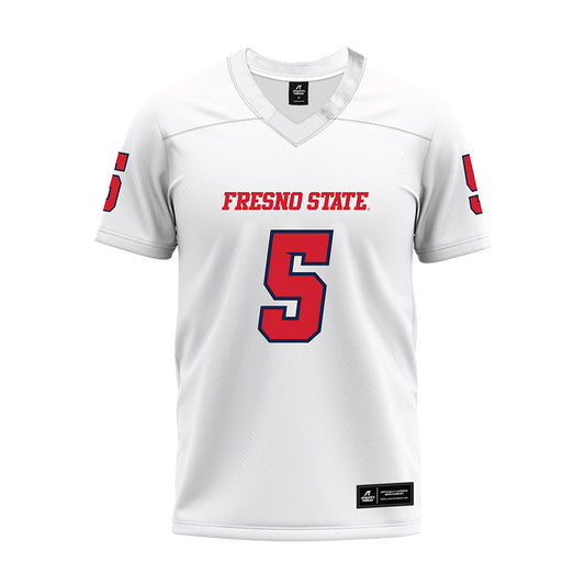 Fresno State - NCAA Football : Josiah Freeman - White Premium Football Jersey-0